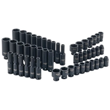 Dewalt 1/4 In. Drive Combination Impact Socket Set 6 Pt (48 Pc.) DWMT19251